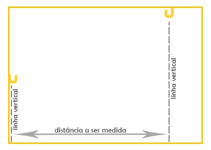 Altura dos ganchos diferentes, como medir