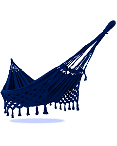 Rede de Descanso de Luxo Azul Marinho - Varanda Escama