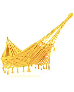 Rede de Descanso de Luxo Amarela - Varanda Escama
