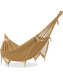 Rede de Descanso Simples Caramelo