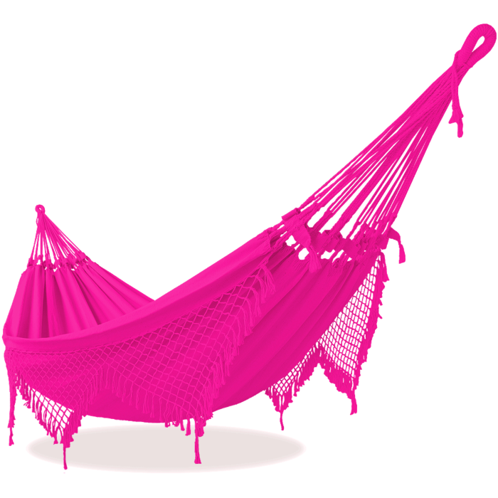 Rede de Descanso Intermediária Rosa Pink - Varanda Simples