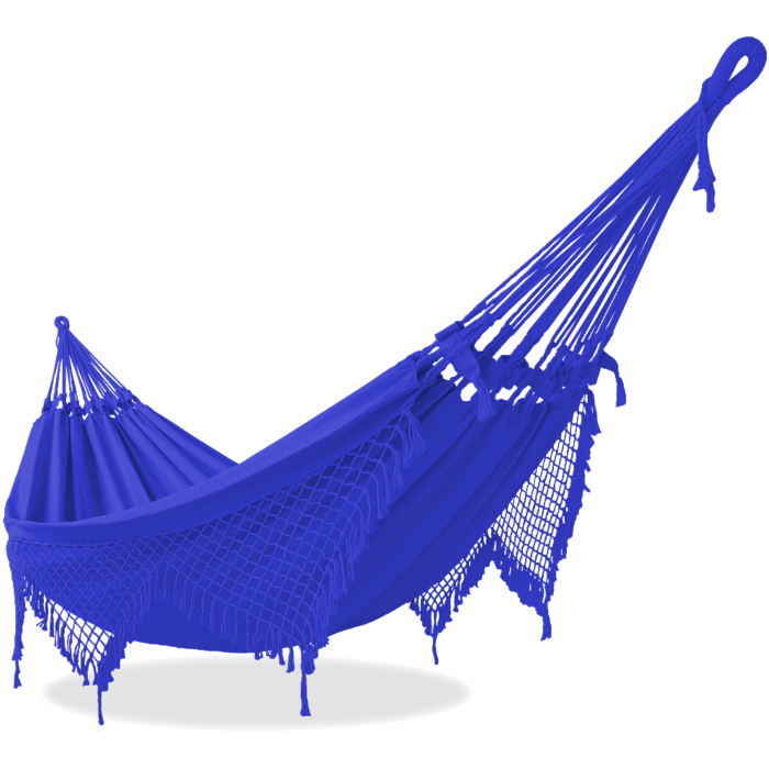 Rede de Descanso Intermediária Azul Caneta - Varanda Simples