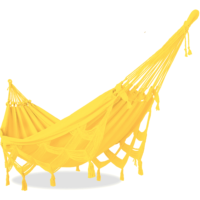 Rede de Descanso de Luxo Amarela - Varanda Raia