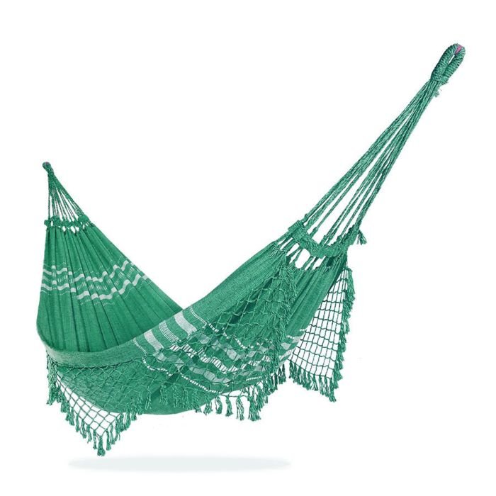 Rede de Descanso Simples Mesclada Verde Bandeira e Preto